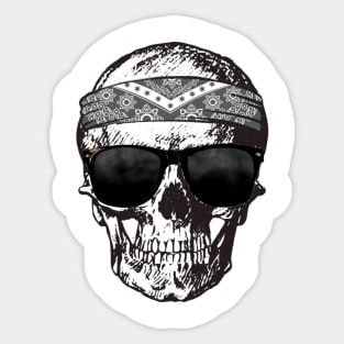 Gangster Skull Sticker